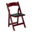 HERCULES Series Wood Folding Chair with Vinyl Padded Seat