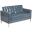HERCULES Lacey Series Contemporary Leather Sofa with Stainless Steel Frame
