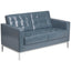 HERCULES Lacey Series Contemporary Leather Sofa with Stainless Steel Frame