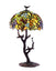 Tiffany-style Grapes/ Birds Mosaic Table Lamp