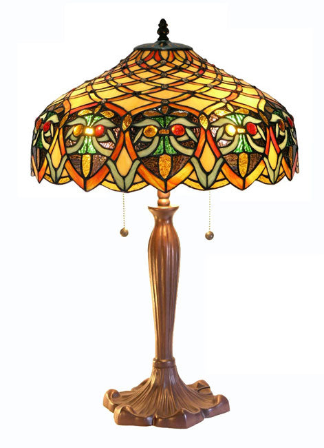 Tiffany-Style Ariel Table Lamp: Tiffany-Style Ariel Shade Table Lamp