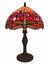 Tiffany Style Red Dragonfly Table Lamp