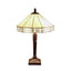Tiffany-style Mission Yellow White Table Lamp