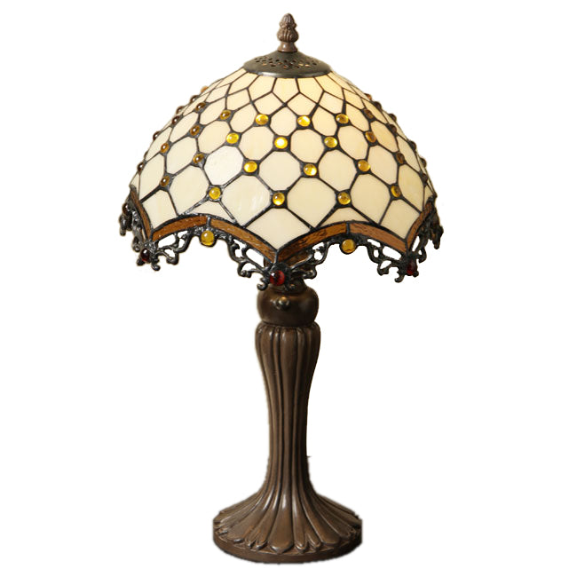 Tiffany-style Jewel Roman Table Lamp