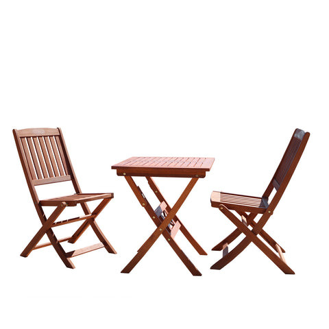 Outdoor  Eucalyptus Wood  Bistro Set 1