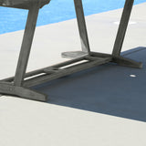 Renaissance Eco-friendly Outdoor Hand-scraped Hardwood Hardwood Rectangular Extention Garden Table