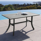 Renaissance Rectangular Table - Bench- Arm ChairOutdoor Hand-scraped Hardwood Hardwood Dining Set