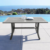 Renaissance Rectangular Table & Arm ChairOutdoor Hand-scraped Hardwood Hardwood Dining Set 2