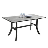 Renaissance Outdoor Hand-scraped Hardwood Hardwood Rectangular Table