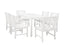 Bradley Eco-friendly 7-piece Outdoor White Hardwood Dining Set with Rectangle Table and Arm Chairs