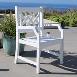 Bradley Outdoor Wood Arm Chair