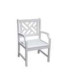 Bradley Outdoor Wood Arm Chair