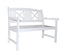 Bradley Outdoor Wood White Bench