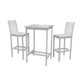 Bradley Outdoor Acacia Wood  Bar Set 1: Bradley Outdoor Acacia Wood  Bar Set 2