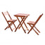 3-Piece Premium  Eucalyptus Wood Bistro Set (1 Table & 2 Chairs)