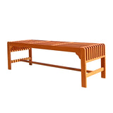 Backless 5-foot  Eucalyptus Wood Bench