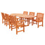 Oval Extension Table & Wood Arm ChairOutdoor Dining Set 22