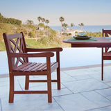 V1495 Eucalyptus Patio Arm Chair