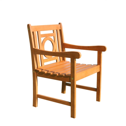 Malibu Eco-friendly Outdoor Hardwood Garden Arm Chair
