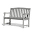 Renaissance Eco-friendly 4-foot Outdoor Hand-scraped Hardwood Hardwood Garden Bench Slat Back