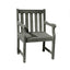 Renaissance Eco-friendly Outdoor Hand-scraped Hardwood Hardwood Garden Arm Chair Slat BAck