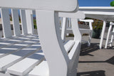 Bradley Eco-friendly Outdoor White Wood Garden Arm Chair