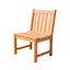 Malibu Eco-friendly Outdoor Hardwood Garden Armless Chair