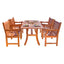 Outdoor Rectangular Curvy Dining Set 22