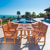 Outdoor Rectangular Curvy Dining Set 25