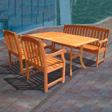 Outdoor Rectangular Curvy Dining Set 26