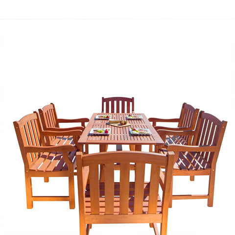 Outdoor Rectangular Curvy Dining Set 27