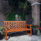 Outdoor Eucalyptus Wood  Garden Bench