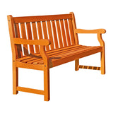 Outdoor 4-foot Henley Wood Garden Bench