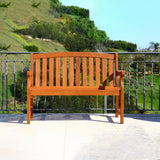 Outdoor 4-foot Wood Marley Bench