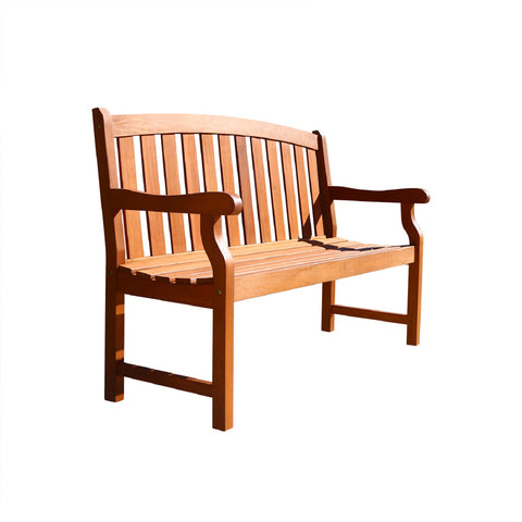 Outdoor 4-foot Wood Marley Bench