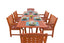 7-Piece English Garden Dining Set 2 with Rectangular Extension Table