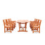 Malibu Eco-friendly 7-piece Outdoor Hardwood Dining Set with Rectangle Extention Table and Arm Chairs