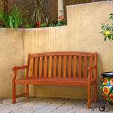 Outdoor Eucalyptus Wood Bench