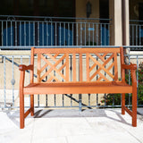 Outdoor 4-foot Wood Atlantic Bench