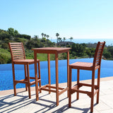 Dartmoor  Eucalyptus Wood Bar Dining Set