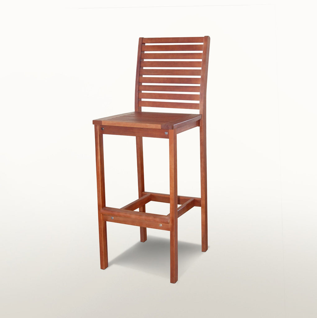 Outdoor  Eucalyptus Wood Bar Chair