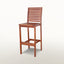 Outdoor  Eucalyptus Wood Bar Chair