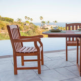 Outdoor Wood English Garden Dining Set 27