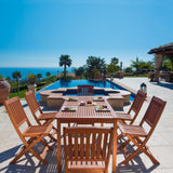 Balthazar Rectangular Table & Folding Chair Outdoor Dining Set