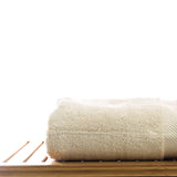 Luxury Hotel & Spa Towel 100% Genuine Turkish Cotton Bath Towels - Beige - Piano  - Set of 4