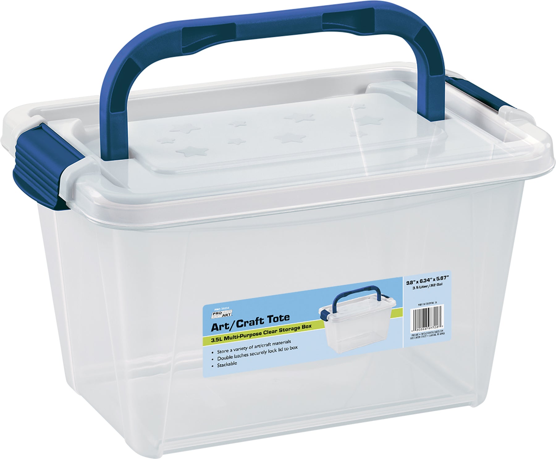 Pro Art® Translucent Storage Box with Organizer Top