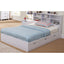 Contemporary Style Wooden Frame Full Size Bed with 3 Drawers, White