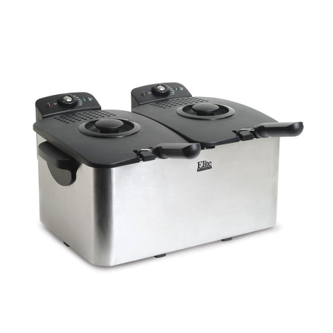 Elite 8Qt Dual Basket Deep Fryer