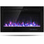 36 " Electric Wall Mounted Fireplace with Multicolor Flame