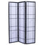 3 Panels Printing Flower Solid Wood Room Screen